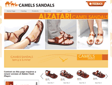 Tablet Screenshot of camelsandals.com